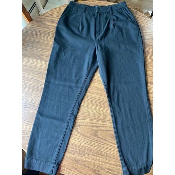 Paige Denim Simone Pleats in Black Carbon size 30 (US 10) - Picture 9 of 16